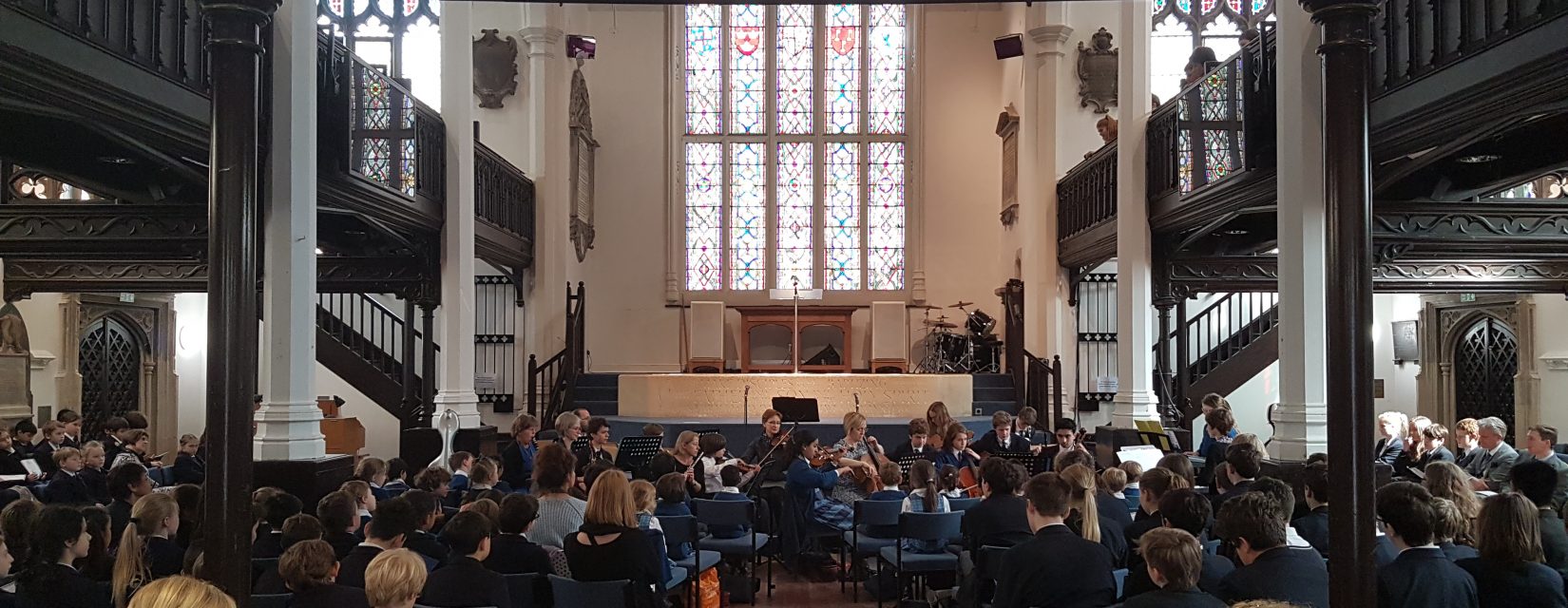 Students at the Easter Service