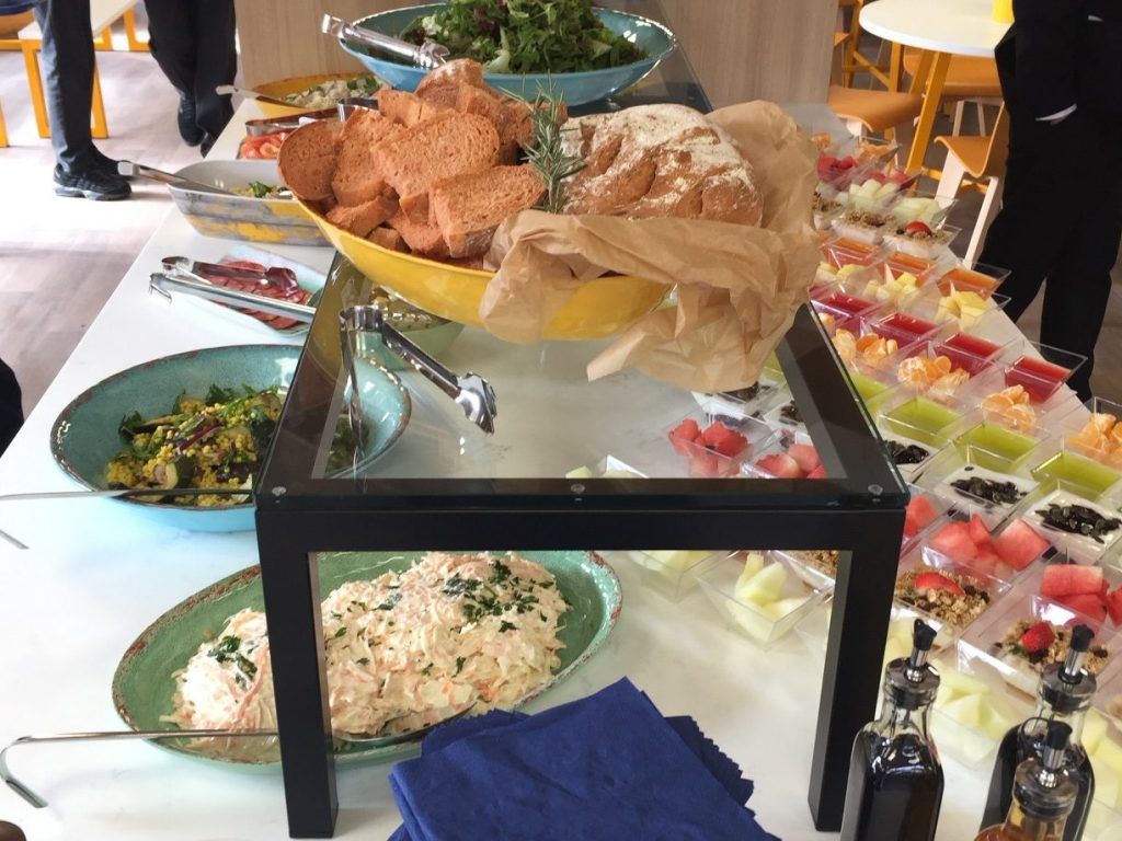 a range of food on the table