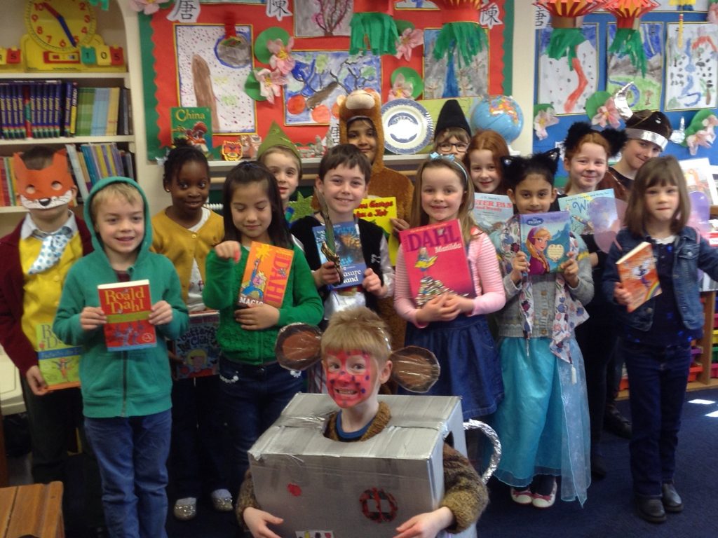 students on world book day