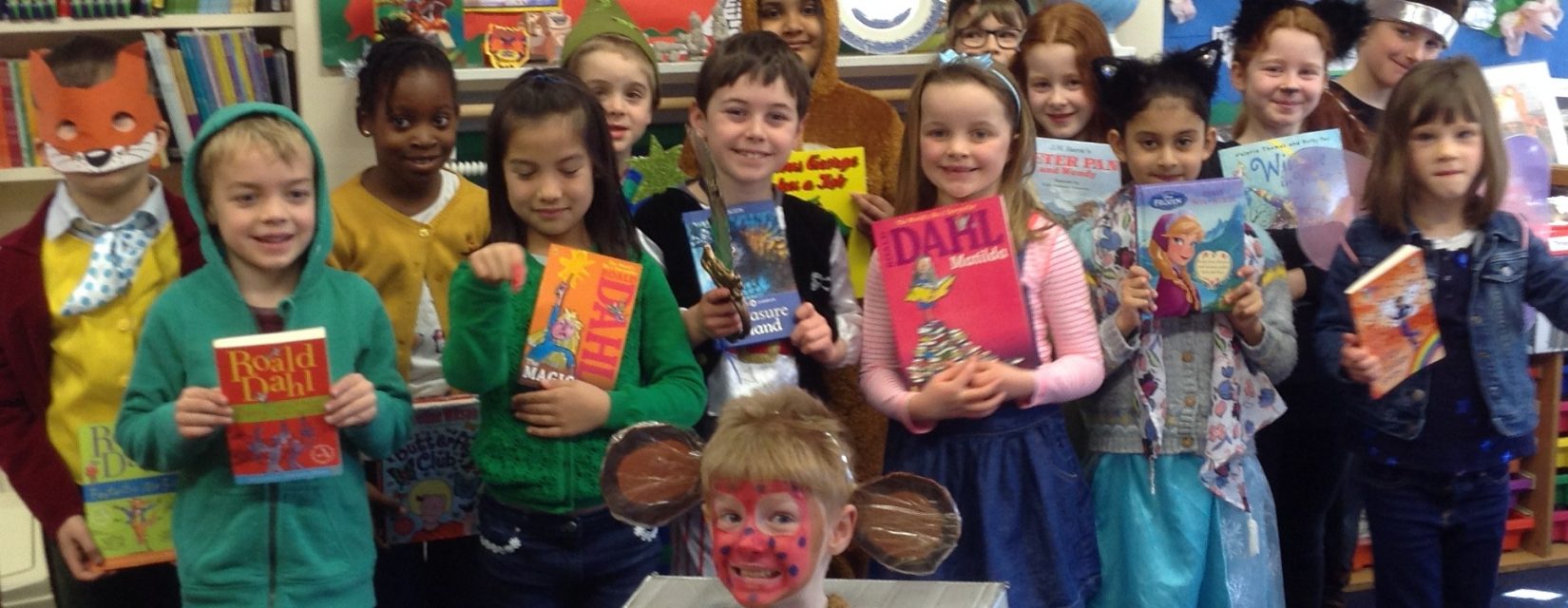 students on world book day
