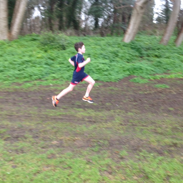 student running