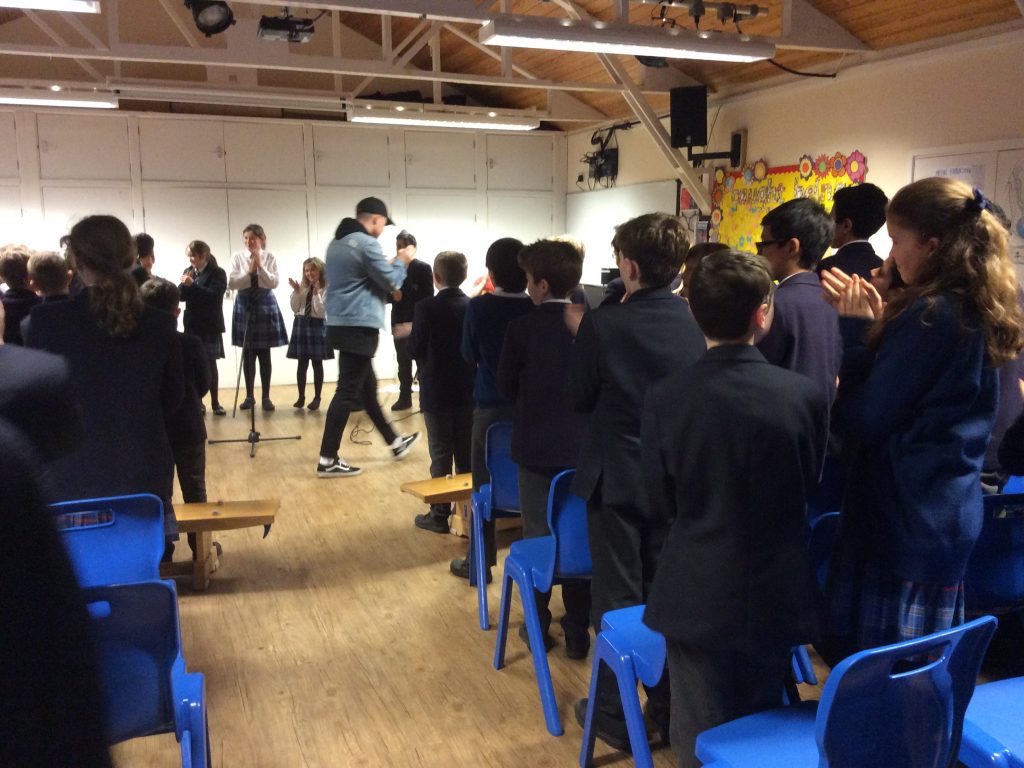 students at a concert for anti bullying awareness