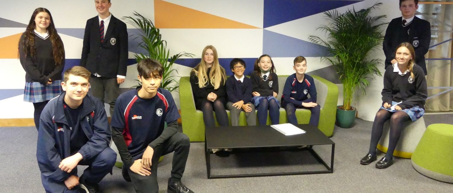 children in their sancton wood school uniform