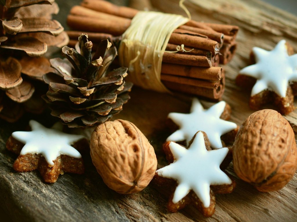 cinnamon stars and nuts