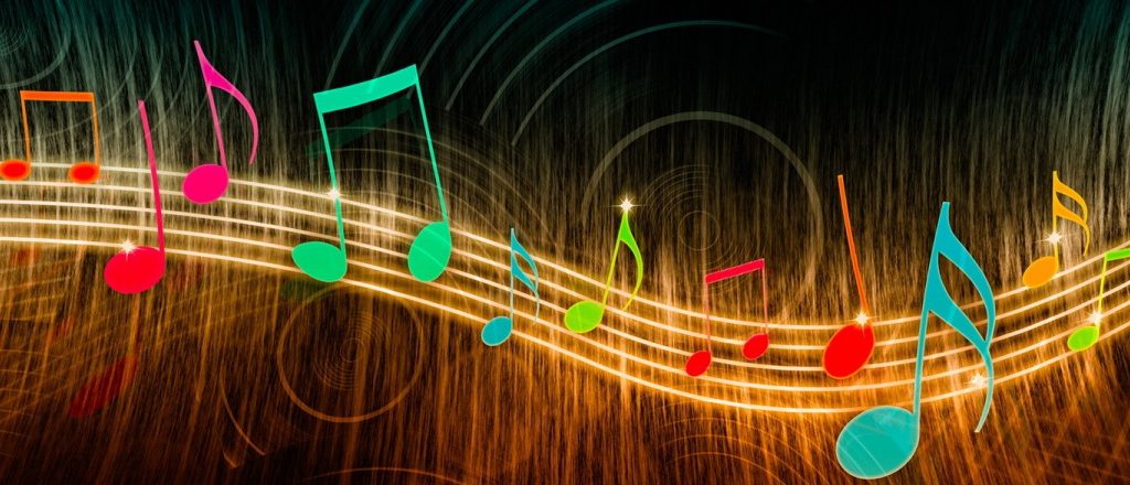 Music notes on a sheet