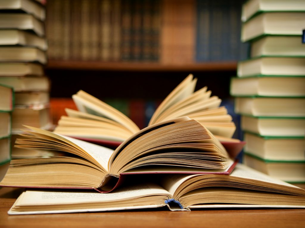 stack of books