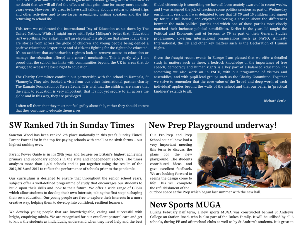 Sancton Wood Times, Lent 2022