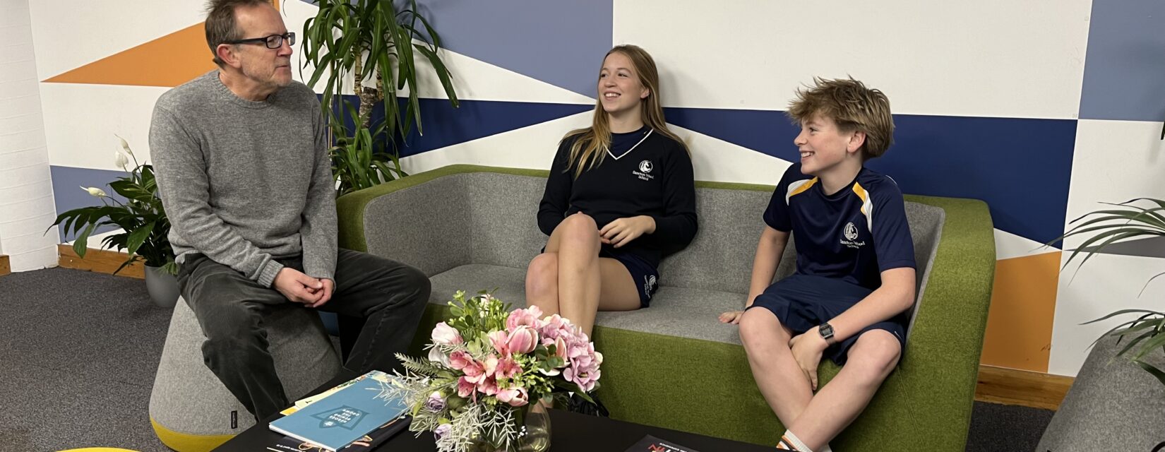 students relaxing