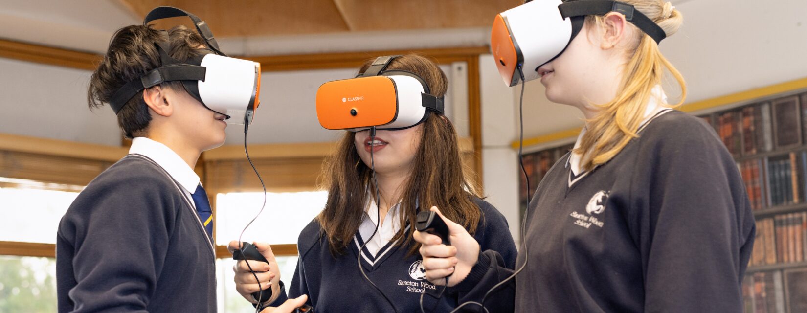 Children using VR
